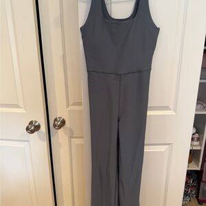 Gray Sleeveless Jumpsuit